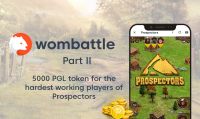 Wombat钱包携手高人气采矿区块链游戏《荒野淘金》推出第二波5000PGL福利！