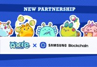 育成コレクションブロックチェーンゲーム「Axie Infinity」サムスンとパートナーシップを締結!